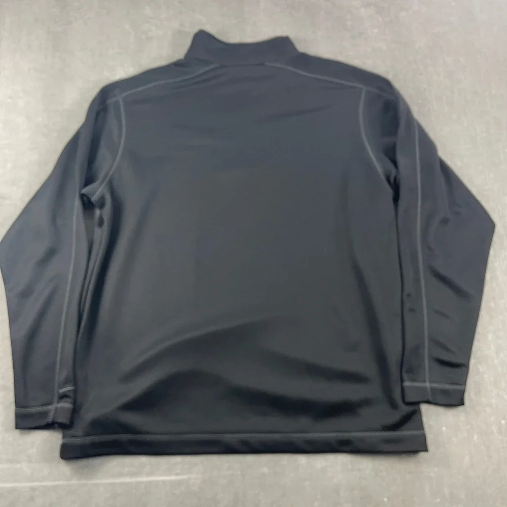 Nike Mens XL Black 1/4 Zip Pullover Dri-FIT‎ Golf CITGO Logo Top